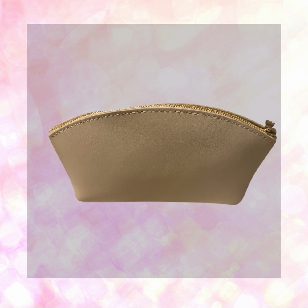 🦄 Portland Leather Classic Eclipse Makeup Bag | Bone | Unavailable Combo